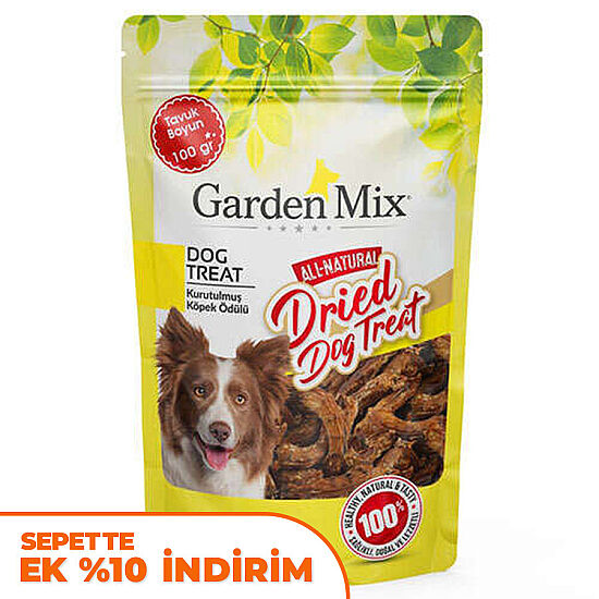 Garden Mix Kurutulmuş Tavuk Boyun Köpek Ödülü 100 Gr - 1