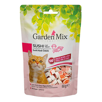 Garden Mix Kuzu Etli Sushi Kedi Ödülü 60 Gr