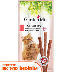 Garden Mix Kuzu Etli Tahılsız Kedi Stick Ödül 3x5 Gr - Garden Mix