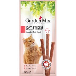 Garden Mix - Garden Mix Kuzu Etli Tahılsız Kedi Stick Ödül 3x5 Gr