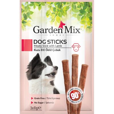 Garden Mix Kuzu Etli Tahılsız Köpek Stick Ödül 3x11 Gr