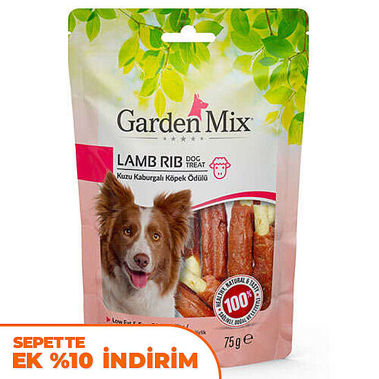 Garden Mix Kuzu Kaburgalı Köpek Ödülü 75 Gr - 1