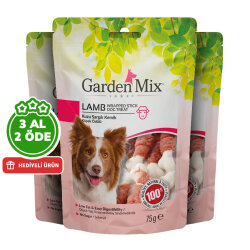 Garden Mix Kuzu Sargılı Kemik Köpek Ödülü 75 Gr - 3 Al 2 Öde - 1