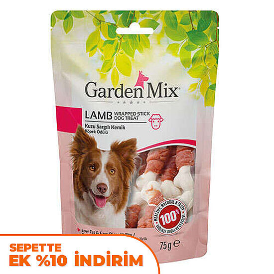 Garden Mix Kuzu Sargılı Kemik Köpek Ödülü 75 Gr - 1
