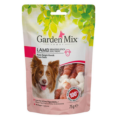 Garden Mix Kuzu Sargılı Kemik Köpek Ödülü 75 Gr