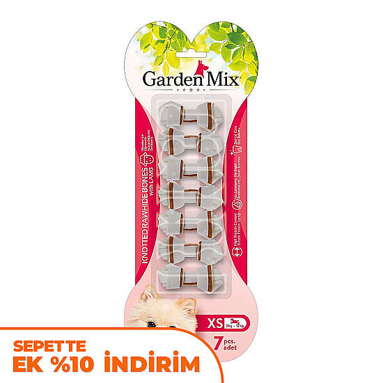 Garden Mix Kuzulu Düğümlü Kemik 7li XSmall 6,3 Cm 85 Gr - 1