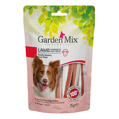 Garden Mix Lamb Sandwich Kuzu Etli Sandviç Köpek Ödülü 75 Gr