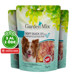 Garden Mix Ördek Etli Yumuşak Köpek Ödülü 75 Gr - 3 Al 2 Öde - Garden Mix