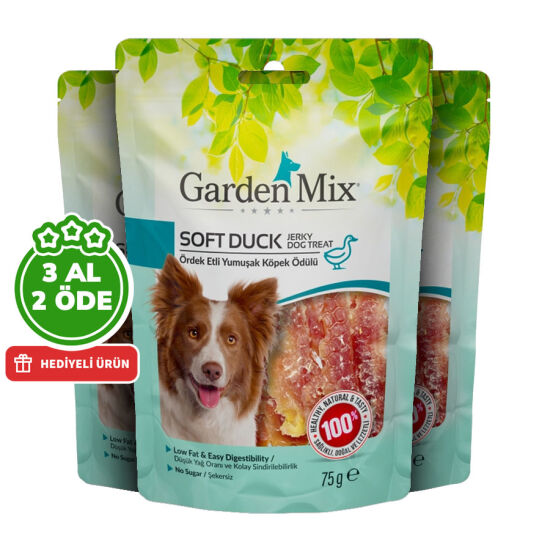 Garden Mix Ördek Etli Yumuşak Köpek Ödülü 75 Gr - 3 Al 2 Öde - 1