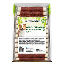Garden Mix Ördek Sargılı Burgu Çubuk Köpek Ödülü 1,5 Kg - 17 Cm - 2