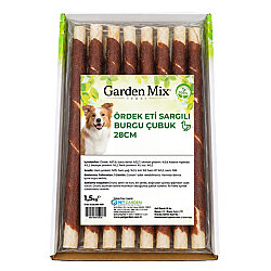 Garden Mix Ördek Sargılı Burgu Çubuk Köpek Ödülü 1,5 Kg - 28 Cm - 2