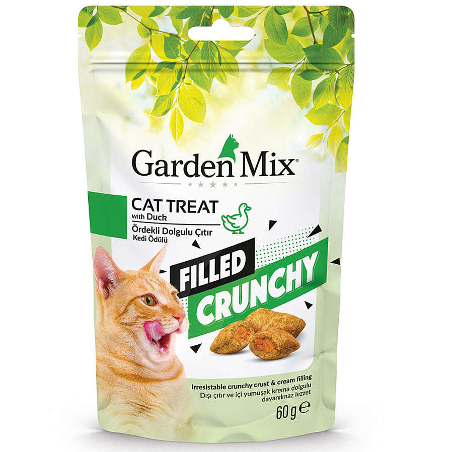 Garden Mix Ördekli İçi Dolgulu Kedi Ödülü 60 Gr