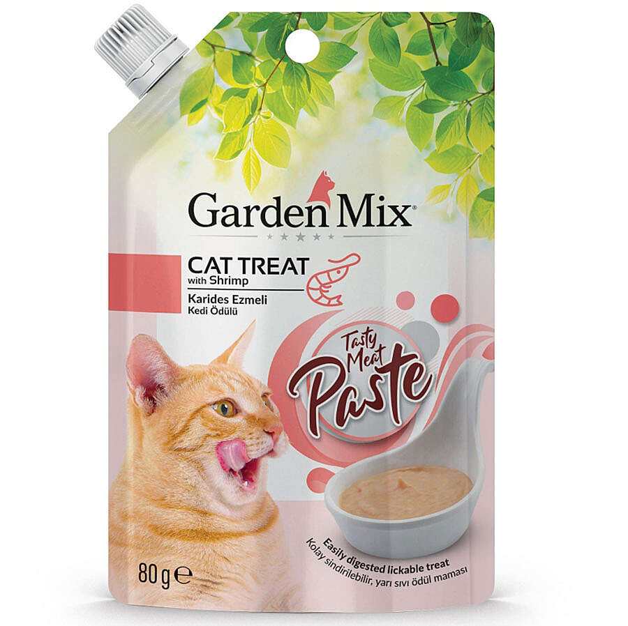 Garden Mix Paste Karidesli Ezmeli Sıvı Kedi Ödülü 80 Gr