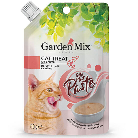 Garden Mix Paste Karidesli Ezmeli Sıvı Kedi Ödülü 80 Gr - 1