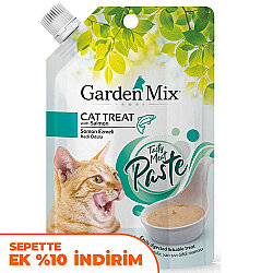 Garden Mix Paste Somonlu Ezmeli Sıvı Kedi Ödülü 80 Gr - Garden Mix