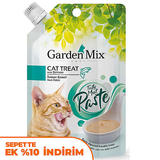 Garden Mix Paste Somonlu Ezmeli Sıvı Kedi Ödülü 80 Gr - 1