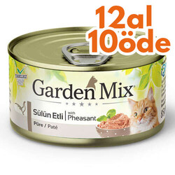 Garden Mix - Garden Mix Pate Tahılsız Sülün Etli Kedi Konservesi 85 Gr - 12 Al 10 Öde