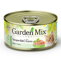Garden Mix Pate Tahılsız Tavşan Etli Kedi Konservesi 85 Gr - Garden Mix