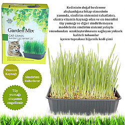 Garden Mix Sindirim ve Tüy Yumağı Destekleyen Kedi Çimi - Garden Mix (1)