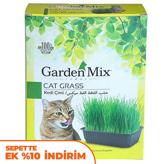 Garden Mix Sindirim ve Tüy Yumağı Destekleyen Kedi Çimi - 1