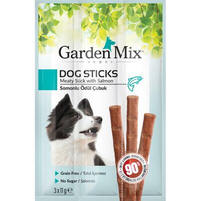 Garden Mix Somonlu Tahılsız Köpek Stick Ödül 3x11 Gr
