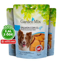 Garden Mix Somonlu Yuvarlak Köpek Ödülü 75 Gr - 3 Al 2 Öde - Garden Mix