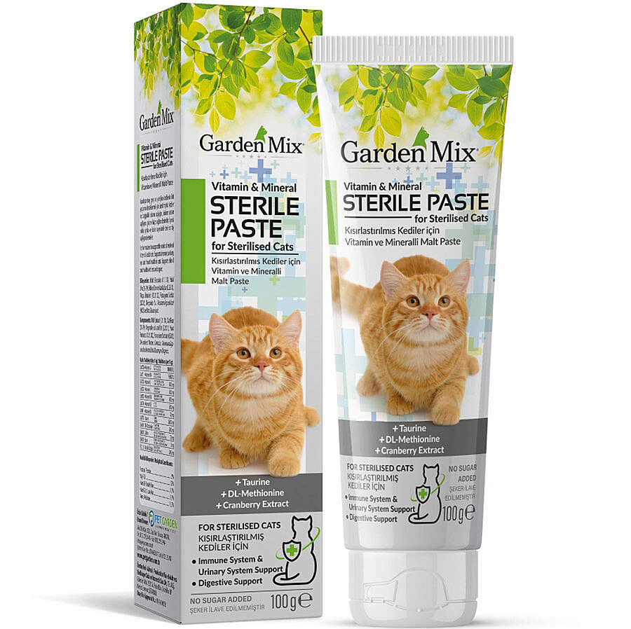 Garden Mix Sterilised Multivitamin Kısırlaştırılmış Kedi Macunu 100 Gr
