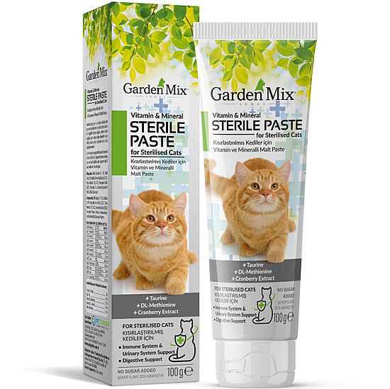 Garden Mix Sterilised Multivitamin Kısırlaştırılmış Kedi Macunu 100 Gr - 1