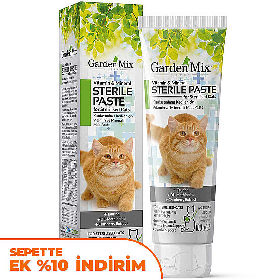 Garden Mix Sterilised Multivitamin Kısırlaştırılmış Kedi Macunu 100 Gr - 1