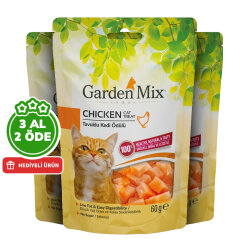 Garden Mix Tavuk Etli Kedi Ödülü 60 Gr - 3 Al 2 Öde - Garden Mix