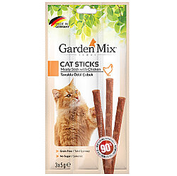 Garden Mix Tavuk Etli Tahılsız Kedi Stick Ödül 3x5 Gr - Garden Mix