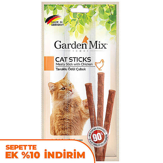 Garden Mix Tavuk Etli Tahılsız Kedi Stick Ödül 3x5 Gr - 1
