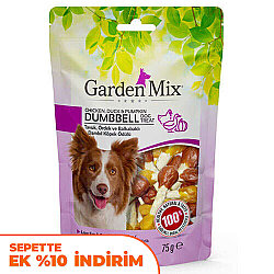 Garden Mix Tavuk Ördek ve Balkabaklı Dambıl Köpek Ödülü 75 Gr - Garden Mix