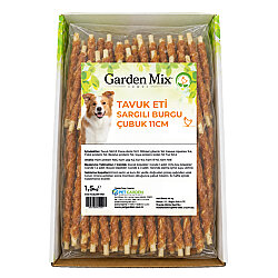 Garden Mix Tavuk Sargılı Burgu Çubuk Köpek Ödülü 1,5 Kg - 11 Cm - 2