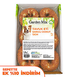 Garden Mix Tavuk Sargılı Donut Köpek Ödülü 1,5 Kg - 12 Cm - Garden Mix