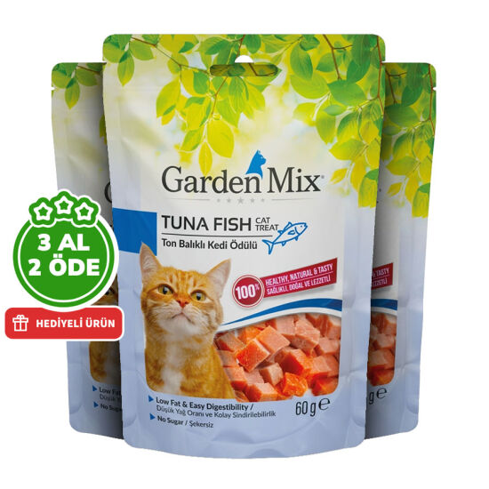 Garden Mix Tuna Fish Ton Balıklı Kedi Ödülü 60 Gr - 3 Al 2 Öde - 1