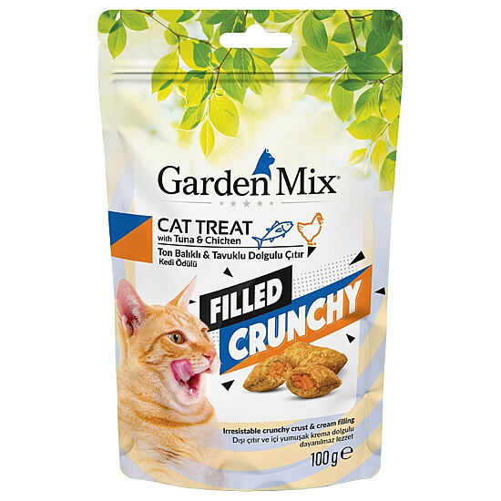Garden Mix Ton Balıklı ve Tavuklu İçi Dolgulu Kedi Ödülü 100 Gr - 2