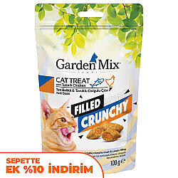 Garden Mix Ton Balıklı ve Tavuklu İçi Dolgulu Kedi Ödülü 100 Gr - Garden Mix