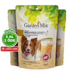 Garden Mix Wrapped Tavuk Sargılı Pres Kemik Köpek Ödülü 75 Gr - 3 Al 2 Öde - 1