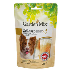 Garden Mix - Garden Mix Wrapped Tavuk Sargılı Pres Kemik Köpek Ödülü 75 Gr - 3 lü Paket