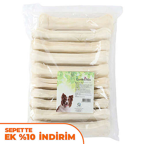 Garden Mix Beyaz Deri Pres Kemik 10Lu Paket 21 Cm (150 - 180 Gr) - 1
