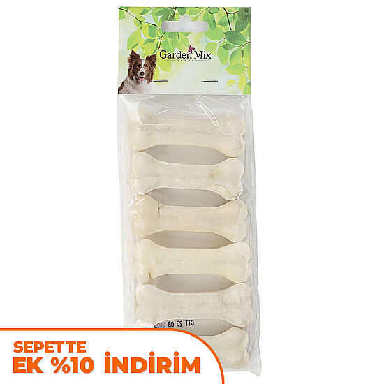 Garden Mix Sütlü Sıkıştırılmış Kemik 8 Cm (6 lı Paket) - 1