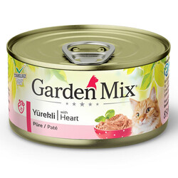 Garden Mix - Garden Mix Pate Tahılsız Yürekli Kedi Konservesi 85 Gr