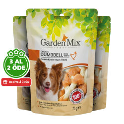 Garden Mix Dumbbell Tavuk Etli Kemik Köpek Ödülü 75 Gr - 3 Al 2 Öde - 1