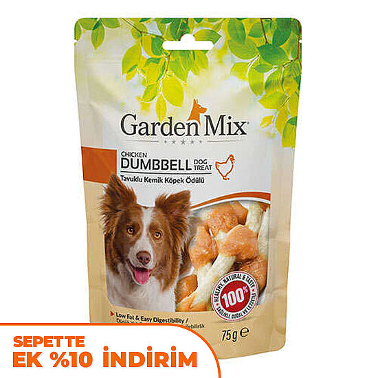 Garden Mix Dumbbell Tavuk Etli Kemik Köpek Ödülü 75 Gr - 1