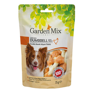 Garden Mix Dumbbell Tavuk Etli Kemik Köpek Ödülü 75 Gr