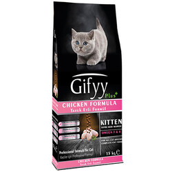 Gifyy Plus Kitten Chicken Tavuk Etli Yavru Kedi Maması 15 Kg - Gifyy