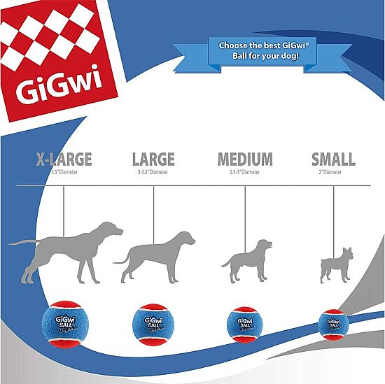 Gigwi 6118 Ball Tenis Topu Köpek Oyuncağı 3 lü Paket - 6 Cm - 4