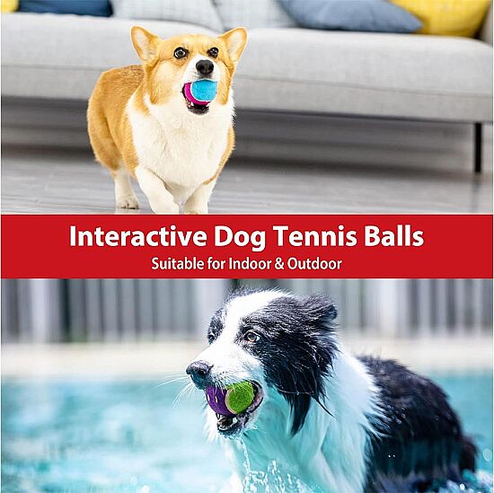 Gigwi 6118 Ball Tenis Topu Köpek Oyuncağı 3 lü Paket - 6 Cm - 10