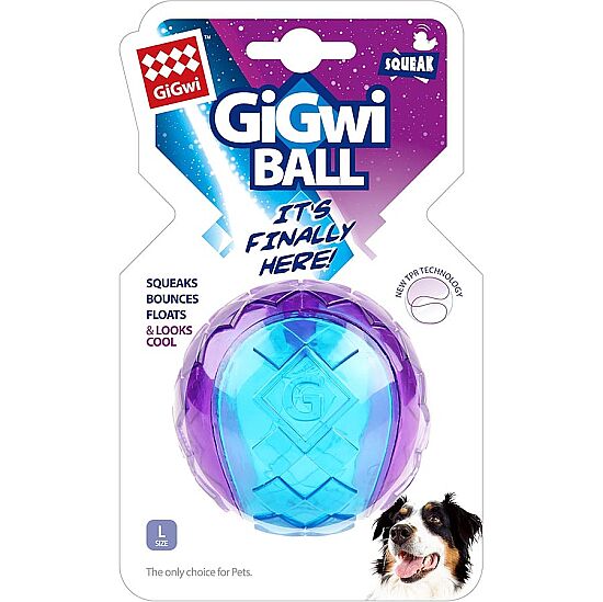Gigwi 6195 Ball Sert Top Şeffaf Köpek Oyuncağı 7 Cm - 1